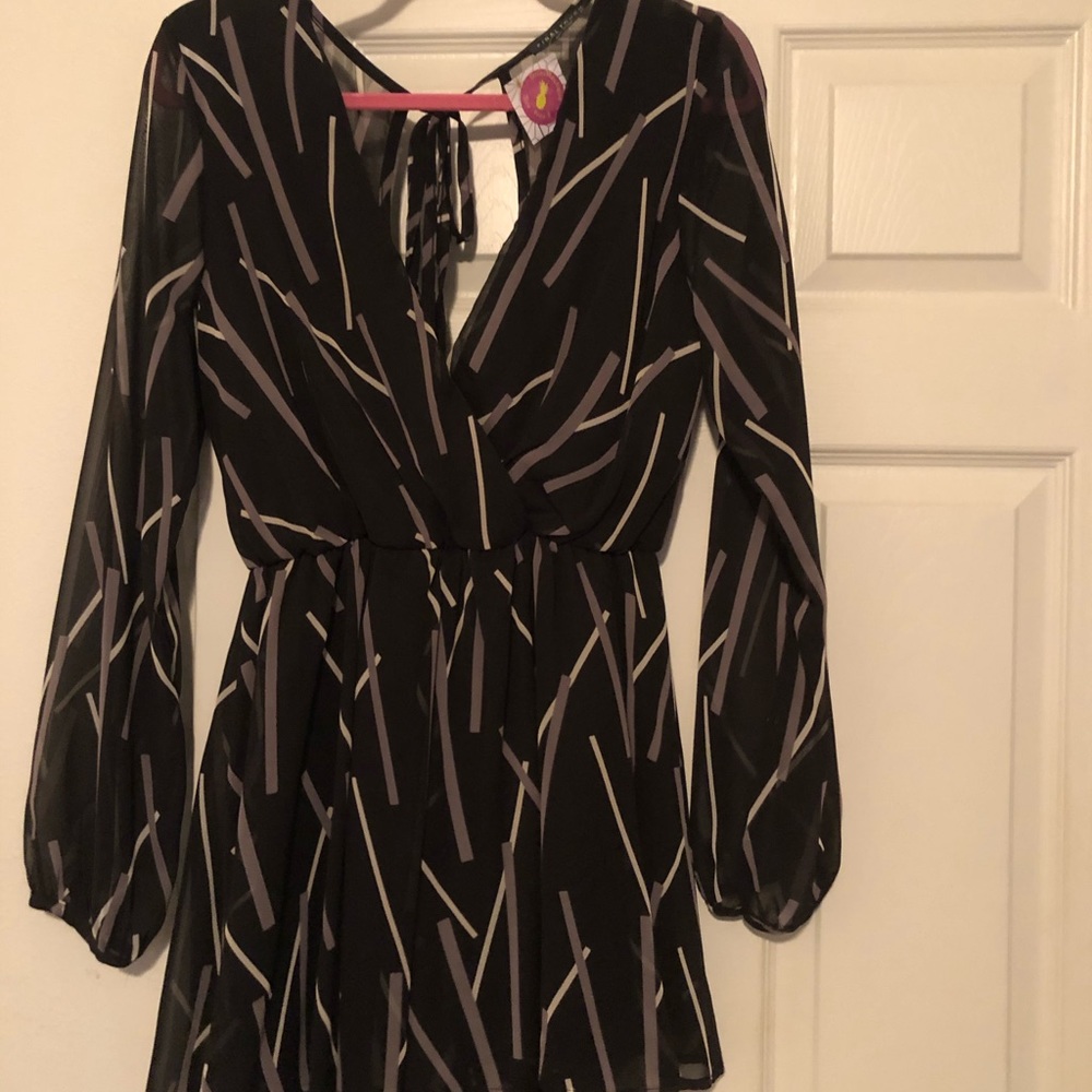 Romper, long sleeved.